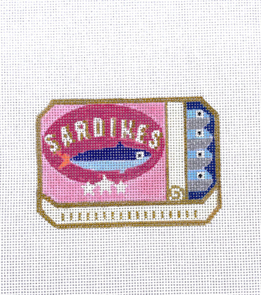 PRE ORDER- 4 weeks Sardines / Hand Painted Needlepoint Canvas