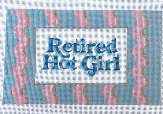 PRE ORDER- 4 weeks retired hot girl Hand Painted Needlepoint Canvas