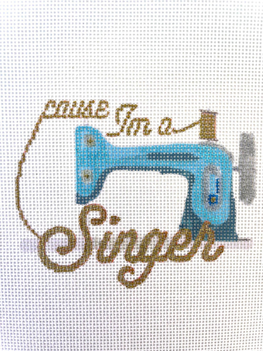 PRE ORDER- 4 weeks hand painted needlepoint canvas - cause I’m a singer