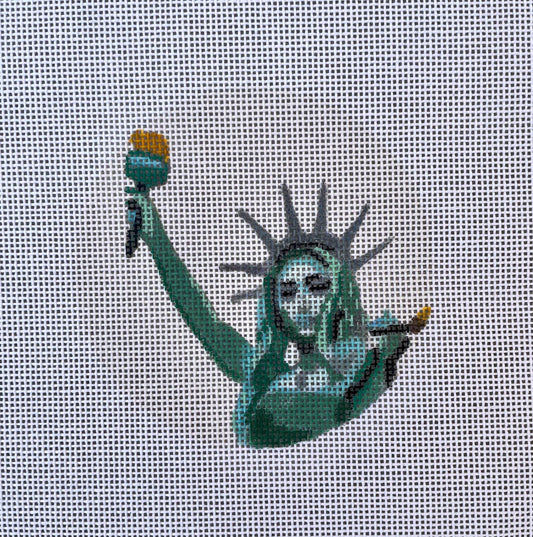 PRE ORDER- 4 weeks Chappell inspired lady liberty Hand Painted Needlepoint Canvas